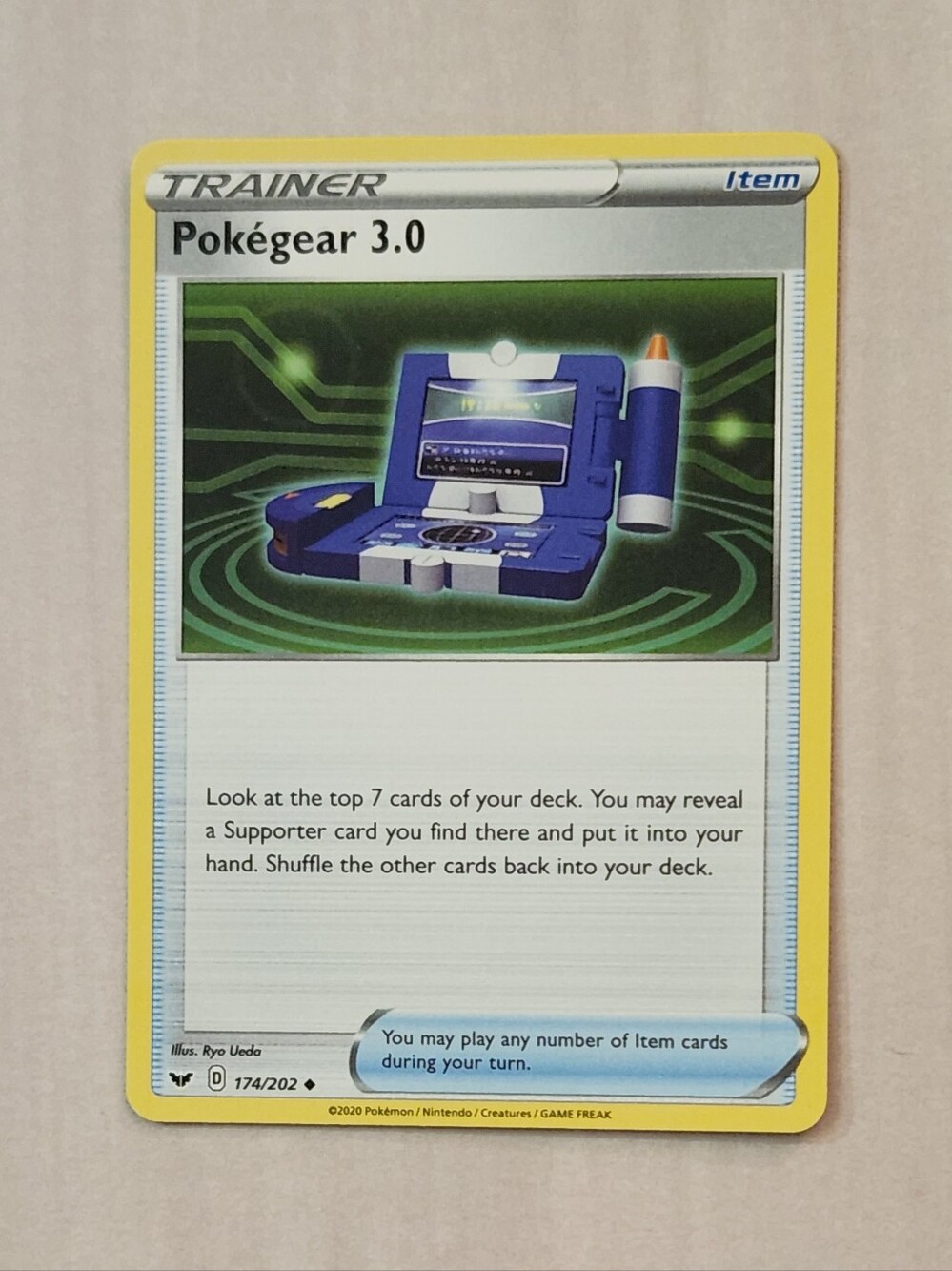 Pokemon Trainer Card POKEGEAR 3.0 174/202